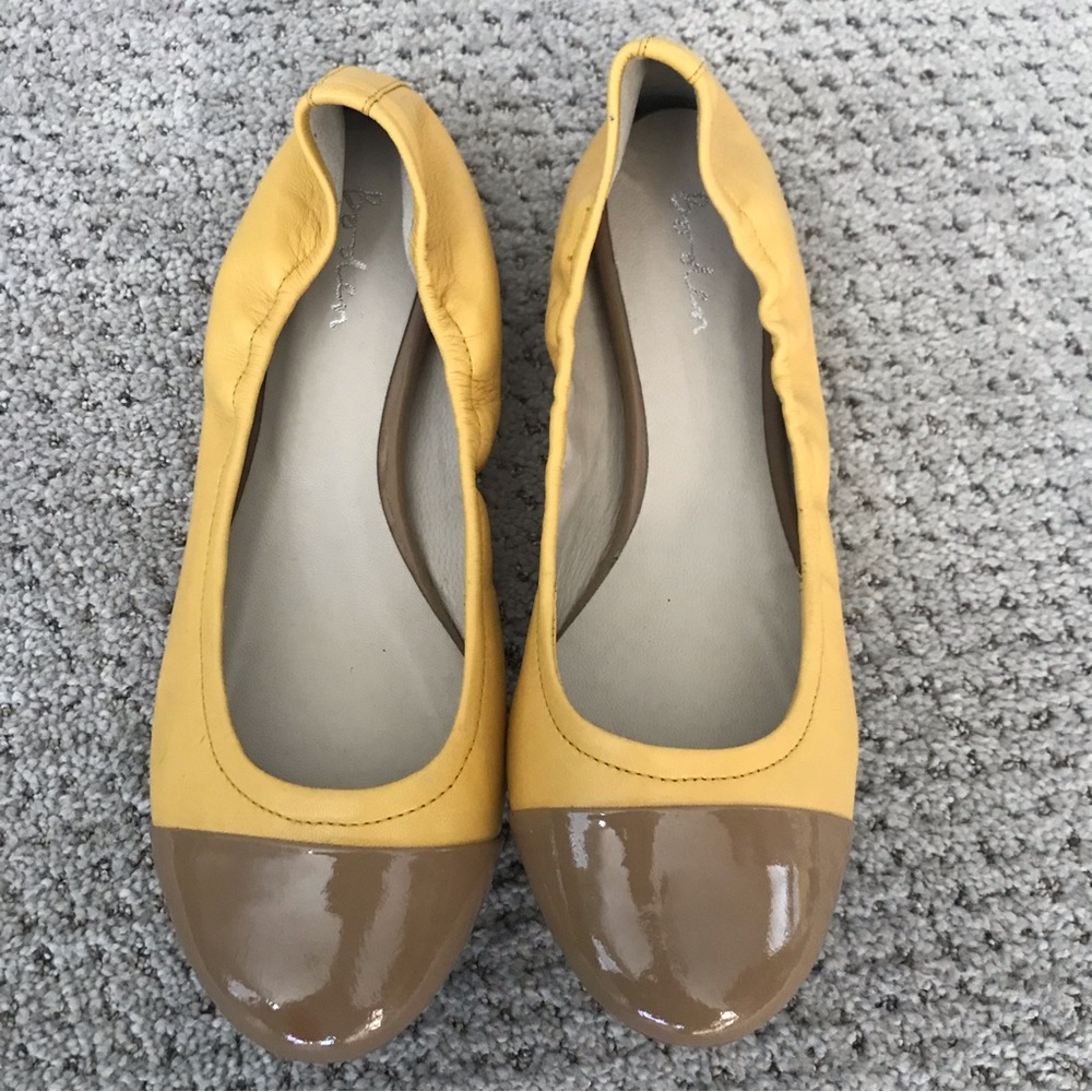 SOLD!!! Boden Color Block Cap Toe Patent Leather Ballet Flats